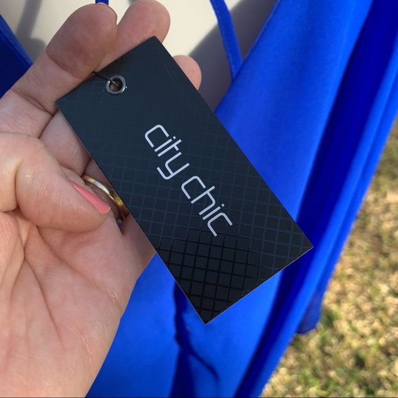 NWT City Chic dress caplet in ultra blue size Large - Picture 11 of 16